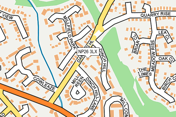 NP26 3LX map - OS OpenMap – Local (Ordnance Survey)