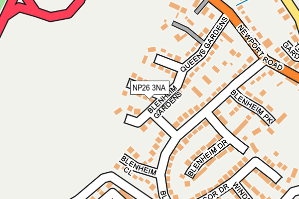 NP26 3NA map - OS OpenMap – Local (Ordnance Survey)
