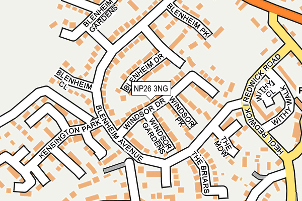 NP26 3NG map - OS OpenMap – Local (Ordnance Survey)