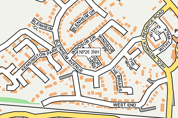 NP26 3NH map - OS OpenMap – Local (Ordnance Survey)