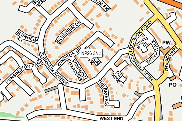 NP26 3NJ map - OS OpenMap – Local (Ordnance Survey)