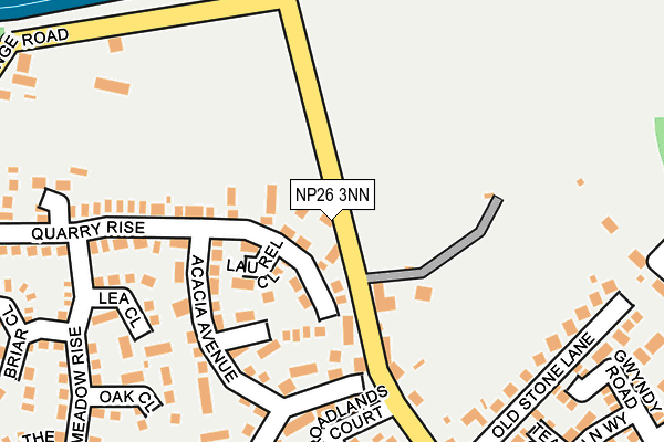 NP26 3NN map - OS OpenMap – Local (Ordnance Survey)