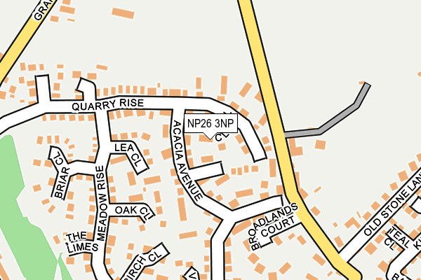 NP26 3NP map - OS OpenMap – Local (Ordnance Survey)