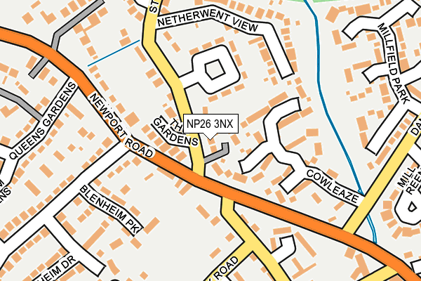 NP26 3NX map - OS OpenMap – Local (Ordnance Survey)