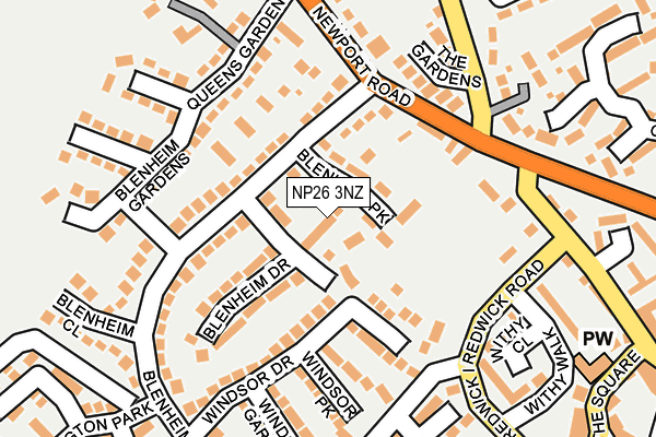 NP26 3NZ map - OS OpenMap – Local (Ordnance Survey)