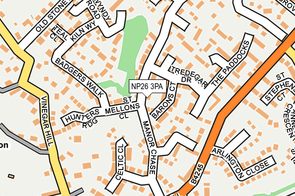 Map of HAYESGATE OSTEOPATHY LIMITED at local scale