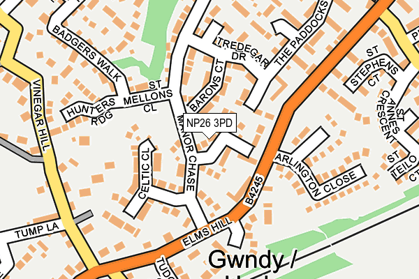 NP26 3PD map - OS OpenMap – Local (Ordnance Survey)