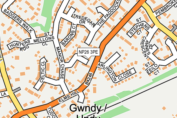 NP26 3PE map - OS OpenMap – Local (Ordnance Survey)