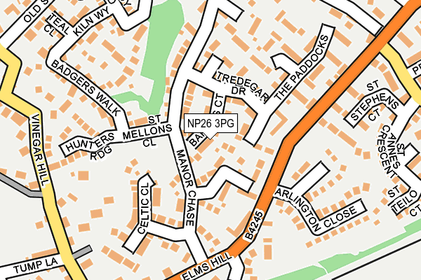 NP26 3PG map - OS OpenMap – Local (Ordnance Survey)