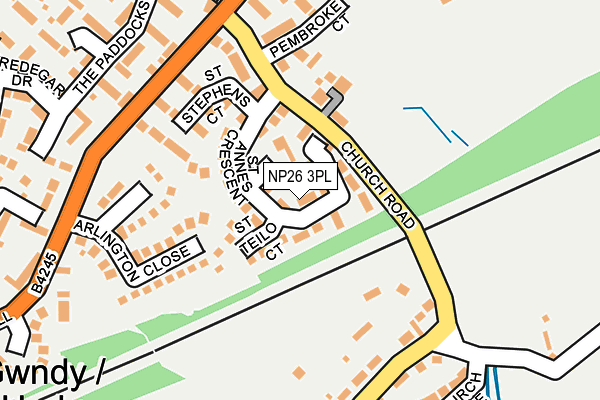 NP26 3PL map - OS OpenMap – Local (Ordnance Survey)