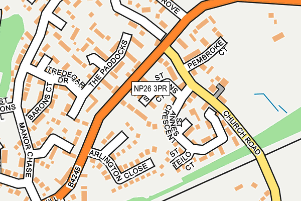 NP26 3PR map - OS OpenMap – Local (Ordnance Survey)