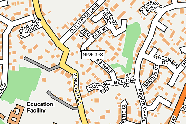 NP26 3PS map - OS OpenMap – Local (Ordnance Survey)