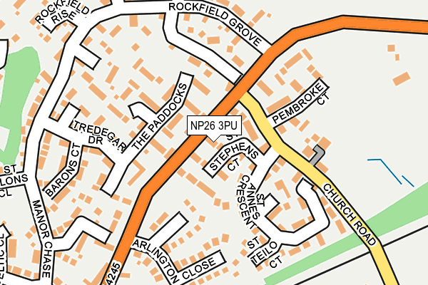 NP26 3PU map - OS OpenMap – Local (Ordnance Survey)
