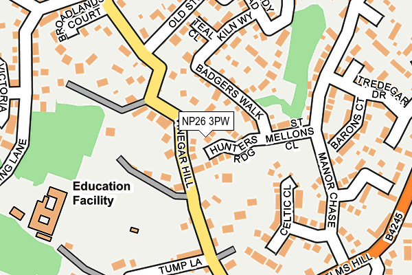 NP26 3PW map - OS OpenMap – Local (Ordnance Survey)