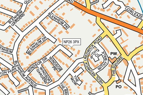 NP26 3PX map - OS OpenMap – Local (Ordnance Survey)
