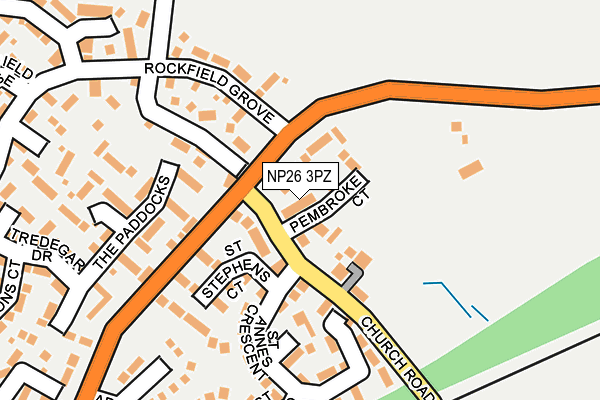 NP26 3PZ map - OS OpenMap – Local (Ordnance Survey)