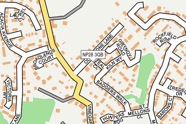 NP26 3QB map - OS OpenMap – Local (Ordnance Survey)