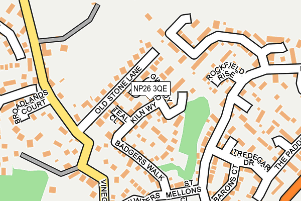 NP26 3QE map - OS OpenMap – Local (Ordnance Survey)
