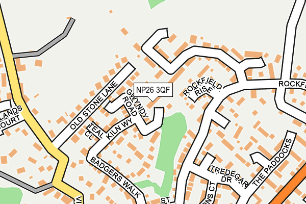 NP26 3QF map - OS OpenMap – Local (Ordnance Survey)