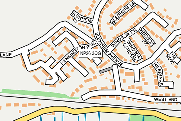 NP26 3QG map - OS OpenMap – Local (Ordnance Survey)