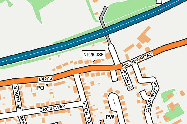 NP26 3SF map - OS OpenMap – Local (Ordnance Survey)