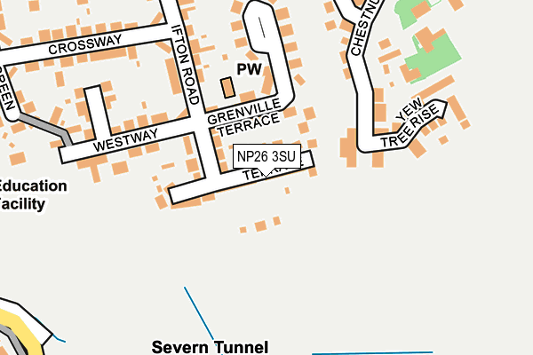 NP26 3SU map - OS OpenMap – Local (Ordnance Survey)