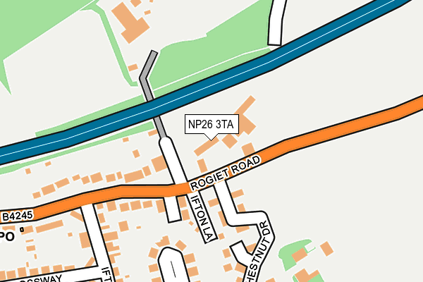 NP26 3TA map - OS OpenMap – Local (Ordnance Survey)