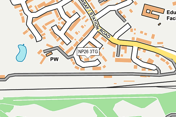 NP26 3TG map - OS OpenMap – Local (Ordnance Survey)