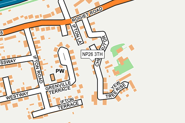 NP26 3TH map - OS OpenMap – Local (Ordnance Survey)