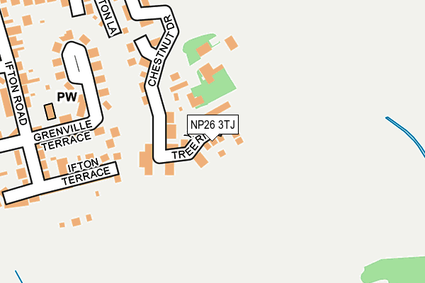 NP26 3TJ map - OS OpenMap – Local (Ordnance Survey)