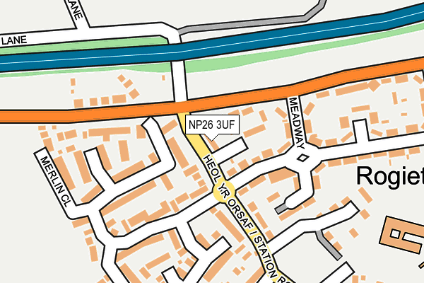 NP26 3UF map - OS OpenMap – Local (Ordnance Survey)