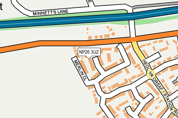 NP26 3UZ map - OS OpenMap – Local (Ordnance Survey)