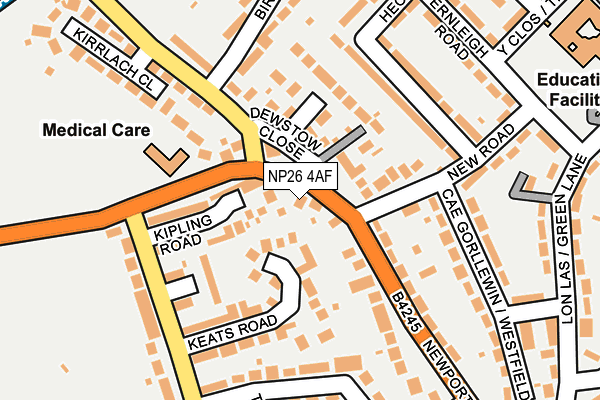 NP26 4AF map - OS OpenMap – Local (Ordnance Survey)