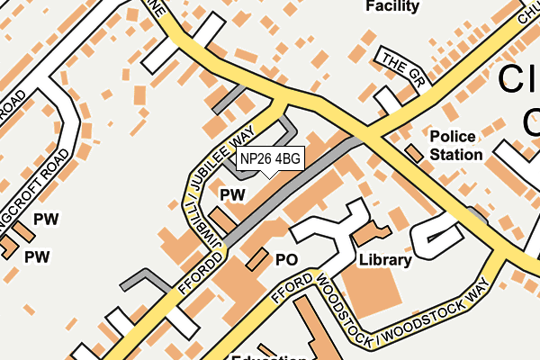 NP26 4BG map - OS OpenMap – Local (Ordnance Survey)