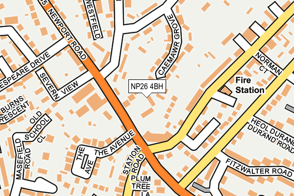 NP26 4BH map - OS OpenMap – Local (Ordnance Survey)