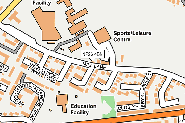 NP26 4BN map - OS OpenMap – Local (Ordnance Survey)