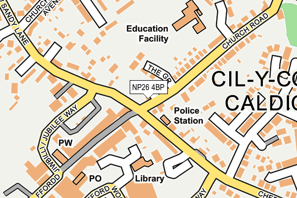 NP26 4BP map - OS OpenMap – Local (Ordnance Survey)