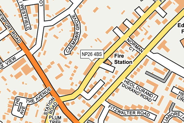 NP26 4BS map - OS OpenMap – Local (Ordnance Survey)