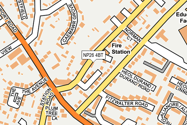 NP26 4BT map - OS OpenMap – Local (Ordnance Survey)