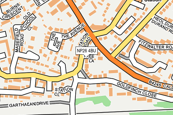 NP26 4BU map - OS OpenMap – Local (Ordnance Survey)