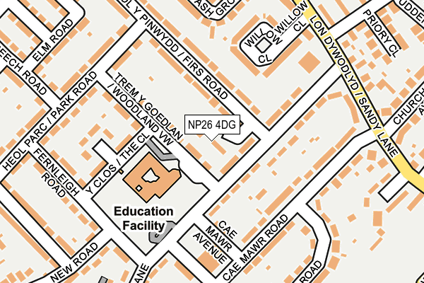 NP26 4DG map - OS OpenMap – Local (Ordnance Survey)