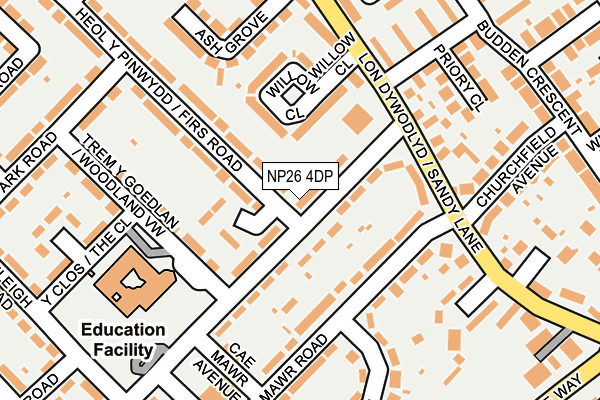 NP26 4DP map - OS OpenMap – Local (Ordnance Survey)