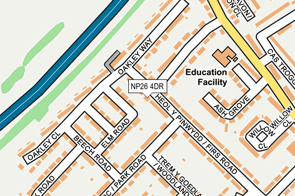 NP26 4DR map - OS OpenMap – Local (Ordnance Survey)