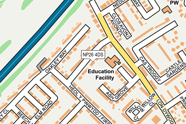 NP26 4DS map - OS OpenMap – Local (Ordnance Survey)