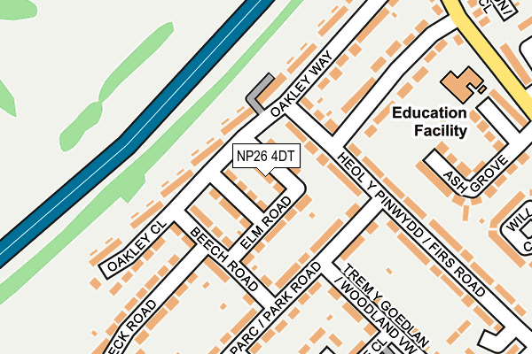 NP26 4DT map - OS OpenMap – Local (Ordnance Survey)