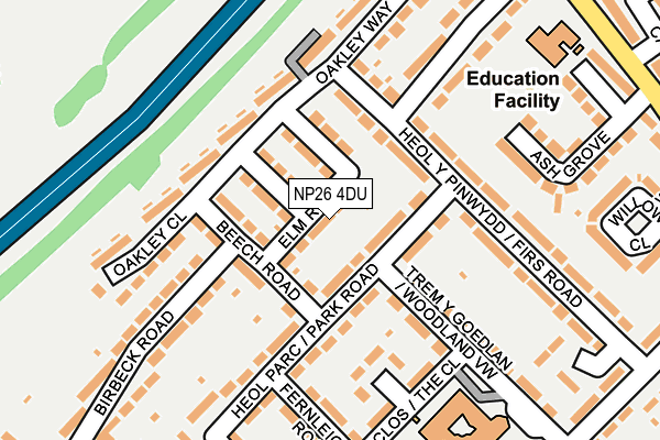 NP26 4DU map - OS OpenMap – Local (Ordnance Survey)