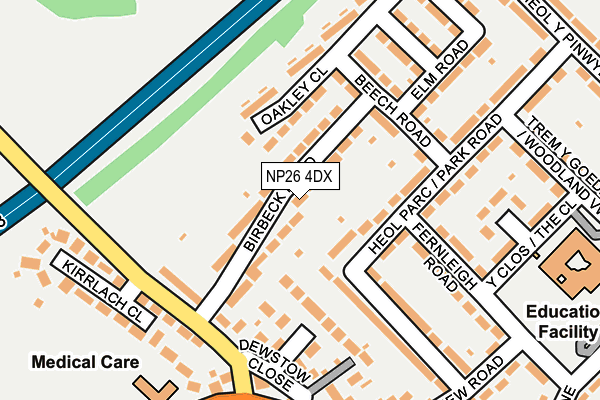 NP26 4DX map - OS OpenMap – Local (Ordnance Survey)