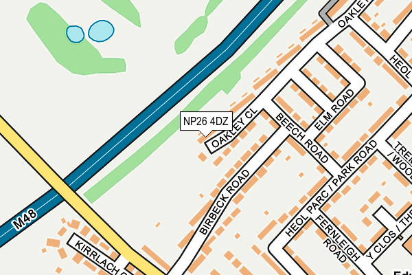 NP26 4DZ map - OS OpenMap – Local (Ordnance Survey)