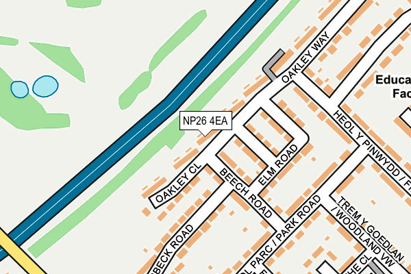 NP26 4EA map - OS OpenMap – Local (Ordnance Survey)
