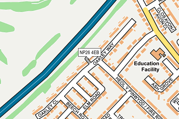 NP26 4EB map - OS OpenMap – Local (Ordnance Survey)